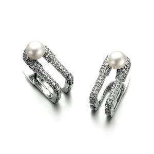 【貨物輸送無料】付属物 頸飾り フォームビーズハイライトboucles doreilles clou puces u forme perle culture placqu or cz incrust g3 63 男女兼用アクセサリー-ジュエリー・アクセサリー-ネックレス・ペンダント
