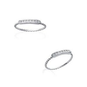 【貨物輸送無料】添え物 頸飾り アルジェントマッシフジルコニウムbague en argent massif et zirconium  taille 50 disponible