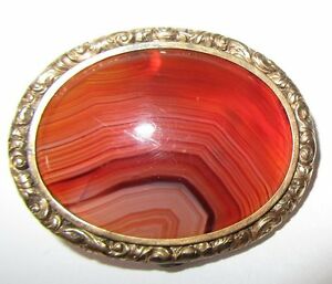 【貨物輸送無料】付属物 首飾り ロココプラークバージョンancienne broche cornaline monture cisele gout rococo en plaque or vers 1900