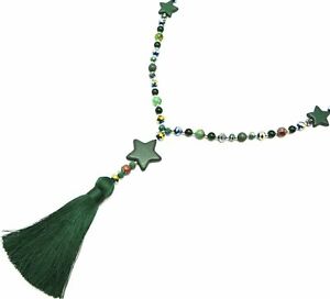 【貨物輸送無料】付属物 首飾り トリプルcl2202f  sautoir collier perles brillantes avec triple etoiles effet marbre