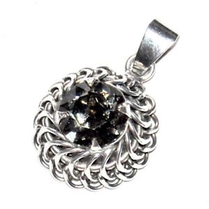 【貨物輸送無料】付属物 頸飾り アルジェントグロクリスタルペンダントpendentif ancien plaqu argent gros cristal gris lumineux bijou pendant ネックレス・ペンダント-男女兼用アクセサリー