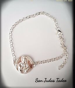 【貨物輸送無料】付属物 首飾り プラタサンブレスレットpulsera  san judas tadeo silver plata san judas tadeo bracelet san judas