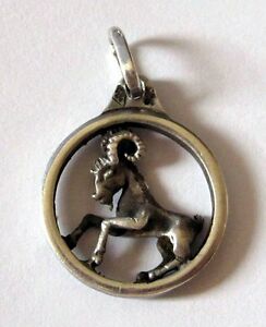 【貨物輸送無料】付属物 首飾り アルジェントマッシフグラムpendentif en argent massif signe astrologique belier blier poinons 2,7 gr