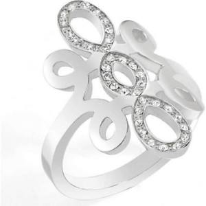 【貨物輸送無料】付属物 首飾り リングステンレススワロフスキーanello donna morellato arabesco acciaio inossidabile swarovski 2 misure 12 14