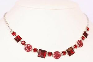 【貨物輸送無料】付属物 首飾り コリアースワロフスキークリスタルle bijou escl collier swarovski cristalli  4742 珊, colore a scelta