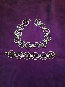 【貨物輸送無料】付属物 頸飾り ネックレスカフイタリアoriginale parure girocollo e bracciale anni 1970 made インチ italy ジュエリー・アクセサリー-ネックレス・ペンダント