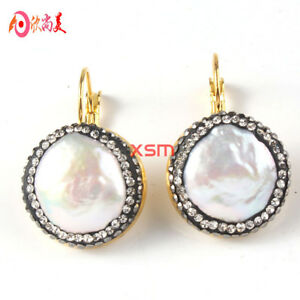 【貨物輸送無料】付属物 首飾り バロックboucles doreilles dormeuse dor perle culture baroque plat irregulier tz6 01