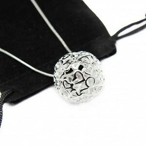 【貨物輸送無料】付属物 首飾り コリアーアルジェントブールcollier pour femme en argent avec une chaine fine, et une grosse boule