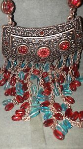 【貨物輸送無料】付属物 頸飾り ネックレスジプシービンテージcollana rame  vintage zingara anni 80 ジュエリー・アクセサリー-ネックレス・ペンダント-男女兼用アクセサリー