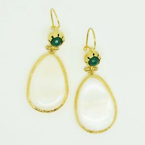 【送料無料】アクセサリー　ネックレス　オスマンストーンイヤリングパールaylas ottomano placcato oro semi preziosi gem stone orecchini agata perla｜hokushin