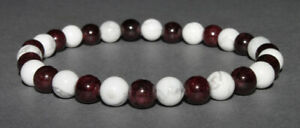 【送料無料】アクセサリー　ネックレス　ブレスレットbracelet grenat et howlite
