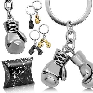 【送料無料】アクセサリー ネックレス ステンレススチールカートンキーチェーンキーリングトレーラボックススポーツin acciaio inox guantone astuccio portachiavi anello chiave rimorchio box sport