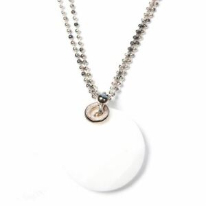 【送料無料】アクセサリー　ネックレス　アイドルネタホワイトネックレスペンダントfolli follie collana bianco ciondolo dp 321｜hokushin