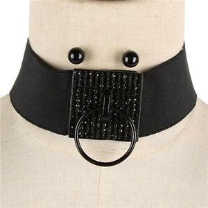 【貨物輸送無料】付属物 頸飾り セレブセットグラムチョークネックレスブティックceleb statement glam nero collana girocollo con batacchio set 地方検事 rocce boutique ネックレス・ペンダント-ジュエリー・アクセサリー-男女兼用アクセサリー