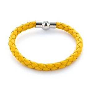 新発売の 送料無料 アクセサリー ネックレス カフカフuomo Preferiti Bracciale Bracciale Pelle Intrecciato 0 5cm Colore Giallo 交換無料 Www Caymanislandsrealty Com