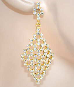 【送料無料】アクセサリー　ネックレス　イヤリングドナロラインストーンクリスタルスタイリッシュダorecchini donna oro strass eleganti cristalli da sposa da cerimonia boucles 25x