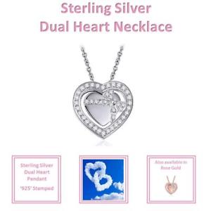 【貨物輸送無料】付属物 頸飾り スターリングシルバーペンダントスワロフスキークリスタルハートネックレスsterling silver ciondolo di swarovski crystal cuore love passion donna ragazza collana ネックレス・ペンダント-ジュエリー・アクセサリー-男女兼用アクセサリー