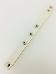 【送料無料】アクセサリー　ネックレス　ブレスレットボタンpees bracciale in pelle bianco bta3 per 3 pees buttons