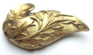 【送料無料】アクセサリー　ネックレス　ヴィンテージlgante sobre broche couleur or finement grave bijou vintage 2430