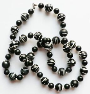 【送料無料】アクセサリー　ネックレス　ボーコリアービンテージパールデコノワールデッサンブランオリジナルbeau collier bijou vintage perle dco noir dessin blanc original * 3293