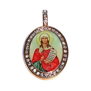 【送料無料】アクセサリー　ネックレス　medaille sainte tatiana pendentif religieux orthodoxe ste tatiana bijou chrtien
