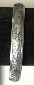 【送料無料】アクセサリー　ネックレス　ブレスレットビンテージアルジェントリリーフbracelet vintage en mtal lger couleur argent dcor grav en relief 430