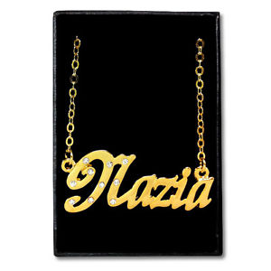 【送料無料】アクセサリー　ネックレス　ガールフレンドゴールドネックレスoro placcato collana con nomenaziaidee regalo per leicrystal fidanzata