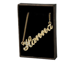 【送料無料】アクセサリー　ネックレス　ハナスワロフスキーネックレスcollana con nome hanna 18ct placcato ororealizzati con elementi swarovskiregalo