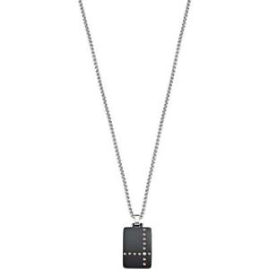 【送料無料】アクセサリー　ネックレス　ネックレスクロスステンレススチールブラックプレートcollana uomo morellato cross skr29 acciaio inossidabile piastrina nero