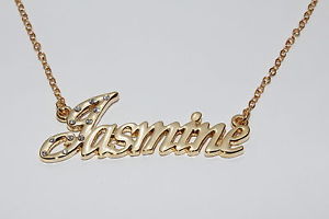 【送料無料】アクセサリー　ネックレス　ジャスミンゴールドネックレスガールフレンドエンゲージメントjasmine 18ct doratura collana con nomefidanzata compleanno fidanzamento