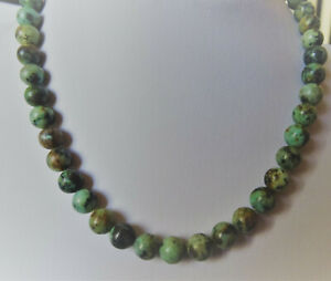 【送料無料】アクセサリー　ネックレス　コリアービンテージドターコイズアフリクcollier vintage de perles en turquoise dafrique