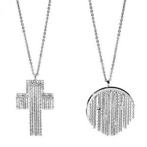 【送料無料】アクセサリー　ネックレス　ネックレスカーテンスチールクロスクロススワロフスキーcollana morellato sipario charms acciaio donna croce cerchio cross swarovski 29,800円