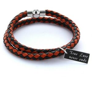 【送料無料】アクセサリー　ネックレス　スキン×カフカフブラックオレンジuomo preferiti bracciale bracciale in pelle 0,5cm 2x avvolto incisione amp; neroarancione
