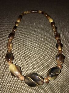 【送料無料】アクセサリー　ネックレス　コリアーサーモcollier femme corne de bovins thermomoule 1970