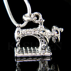 【送料無料】アクセサリー　ネックレス　ヴィンテージロータリーミシンネックレスlook vintage 3d frister rossmann sincere rotante macchina da cucire collana