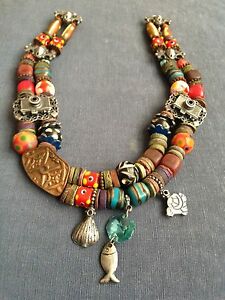 【送料無料】アクセサリー　ネックレス　エスニックネックレスcollana etnica