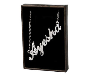 【送料無料】アクセサリー　ネックレス　ネックレスホワイトゴールドメッキスワロフスキーnome collana ayesha 18ct bianco placcato ororealizzati con elementi swarovski
