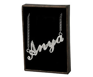【送料無料】アクセサリー　ネックレス　ネックレスホワイトゴールドメッキスワロフスキーnome collana anya 18ct bianco placcato ororealizzati con elementi swarovski