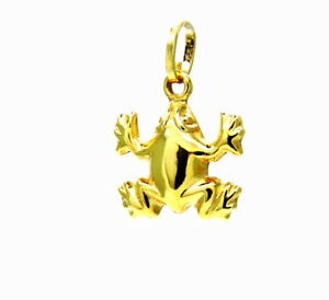 【送料無料】ネックレス　イェローゴールドペンダント18kt 7501000yellow gold pendant 18kt 7501000 frog｜hokushin