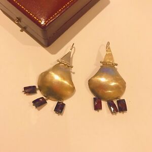 【送料無料】ネックレス　スターリングシルバーガーネットペンダントビンテージイヤリング925 sterling silver and garnet pendant vintage earrings 40,287円