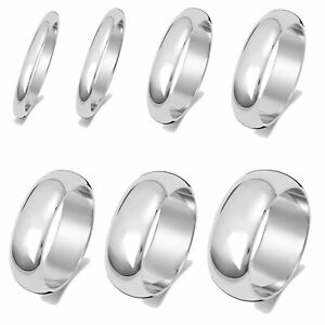 【送料無料】ネックレス　ライトゴールド listingultra light white 18ct gold 2, 25, 3, 4, 5, 6, 7, 8mm d shape wedding ring