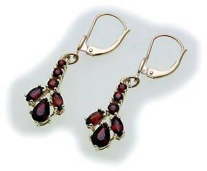 【送料無料】ネックレス　イヤリングイエローゴールドイヤリングwomens earrings m granat in gold 333 yellow gold earrings hanging 69743gr 44,837円