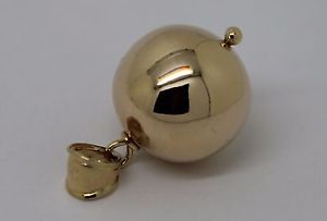 【送料無料】ネックレス イエローボールペンダントkaedesigns heavy 9ct yellow 18mm plain ball pendant