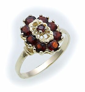 【送料無料】ネックレス　リングゴールドガーネットリングイエローゴールドwomens ring m granat in gold 333 garnet ring yellow gold quality 82623gr