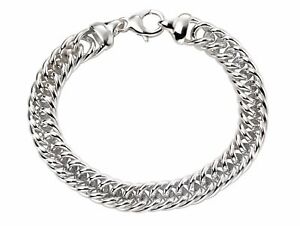 【送料無料】ネックレス　ボックスヘビーウエイトsilver heavyweight close curb bracelet with gift box