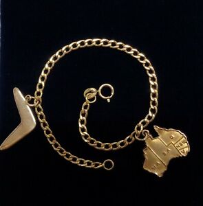 【送料無料】ネックレス　ブレスレットゴールドオーストラリアゴールドfine curb bracelet 18ct gold australian charms 9ct gold length 675in 39g