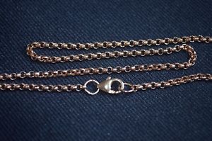 【送料無料】ネックレス　ローズゴールドベルチャーチェーンロブスタークラスプbn 9ct rose gold 18 belcher chain lobster claw clasp