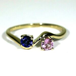 【送料無料】ネックレス　ｋゴールドスリランカサファイアピンクスピネルリングサイズ9ct 9k gold sri lanka sapphire pink spinel duo ring size 9 14 s｜hokushin
