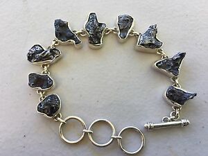 【送料無料】ネックレス　スターリングシルバーブレスレットmeteorite sterling silver bracelet