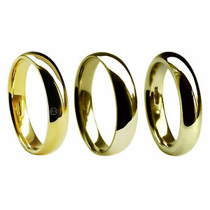 【送料無料】ネックレス　hmmed6mm9ctイェローゴールドコートhvy x3756mm 9ct yellow gold court comfort wedding rings uk hm light med hvy x heavy 375